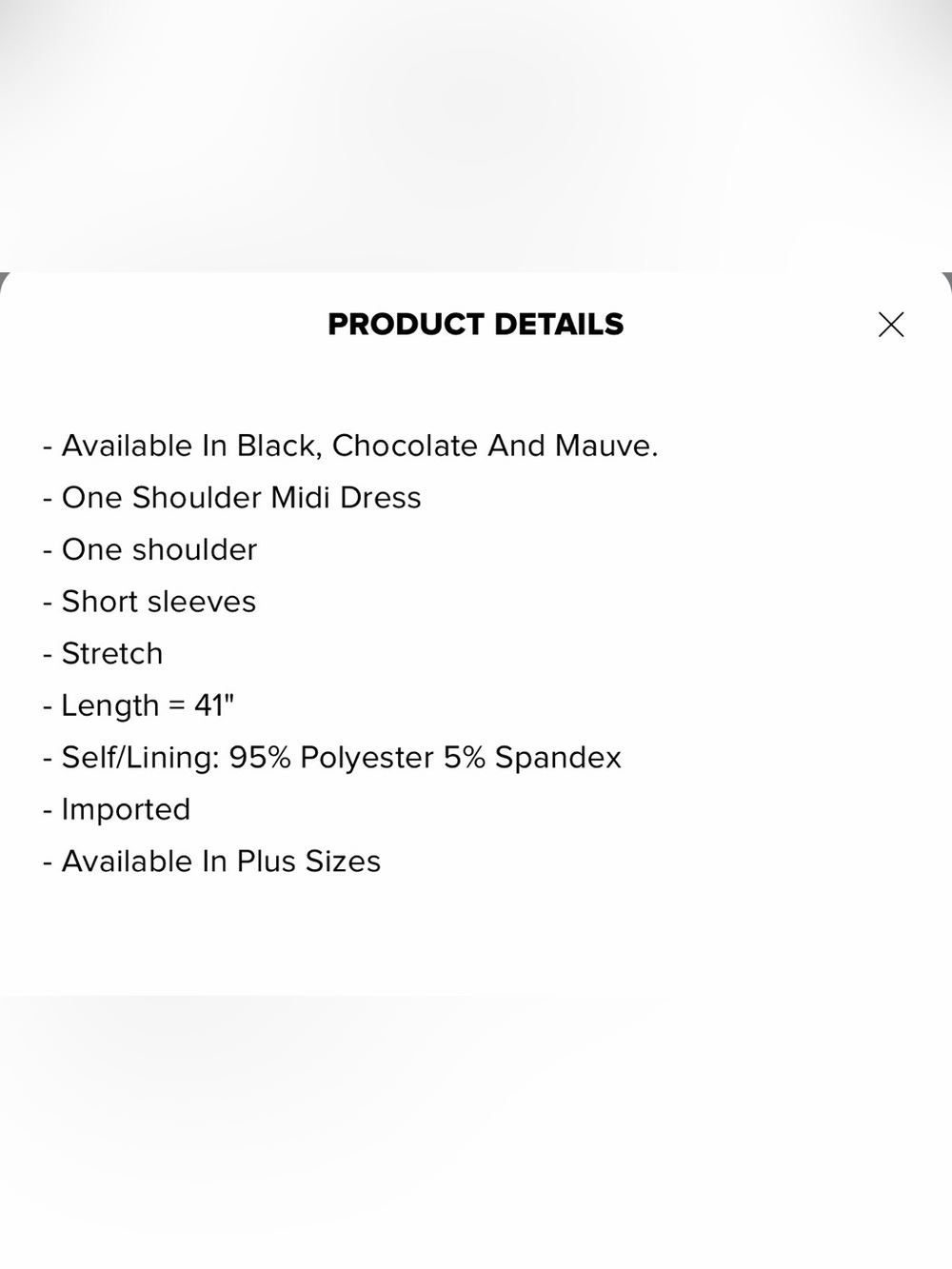 Fashion nova Blind date One-Shoulder Midi Dress - Chocolate - Picture 7 of 7